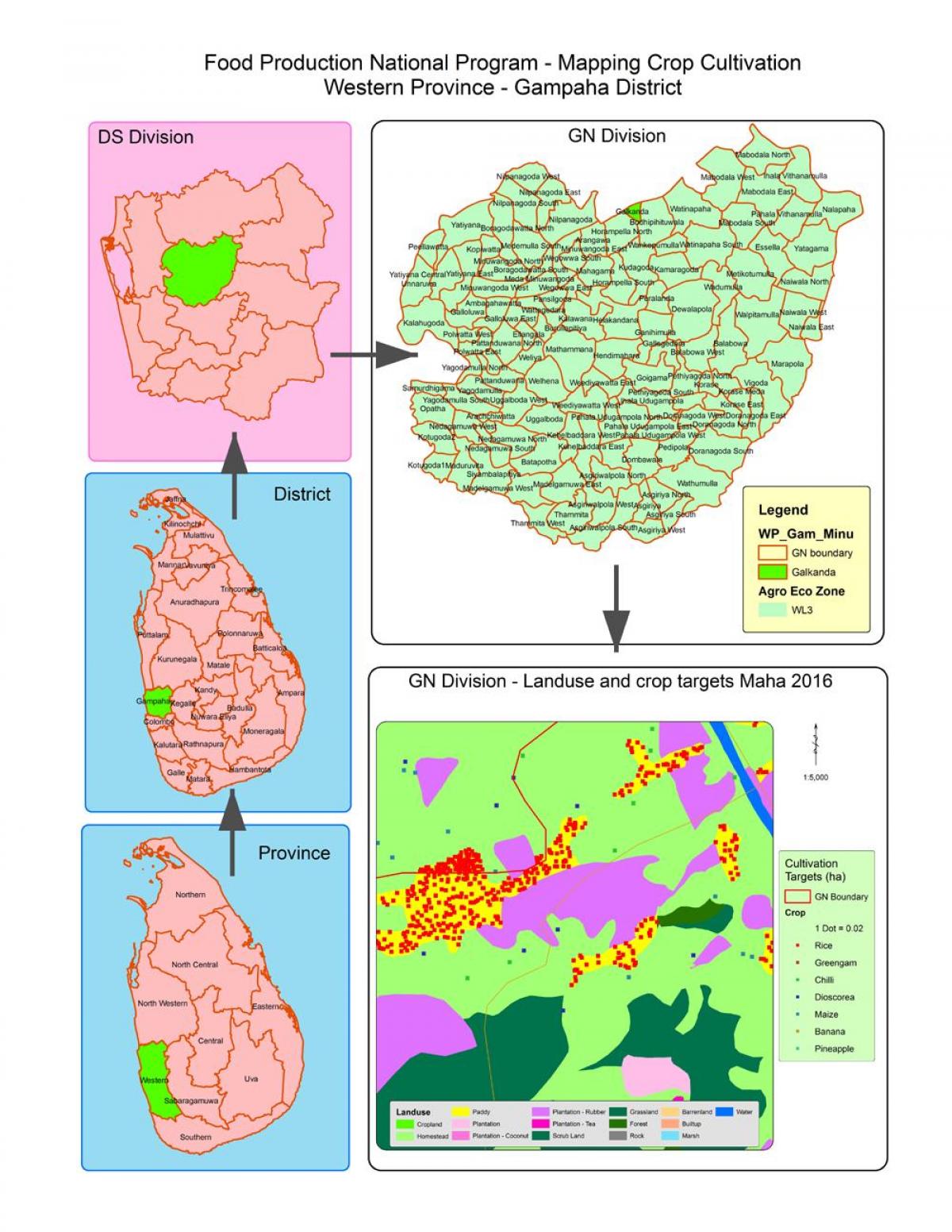 harta e gn divizioni i hartave Sri Lanka