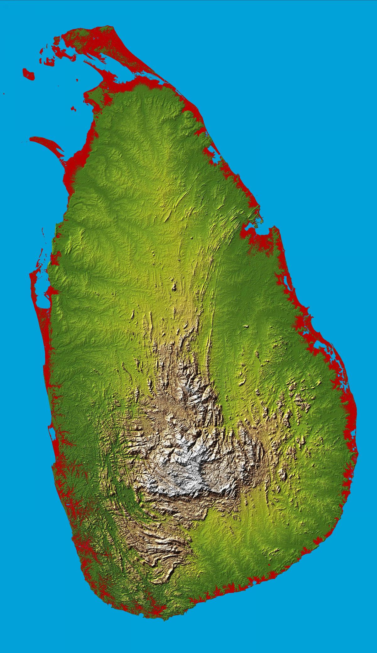 harta e Sri Lanka 3d