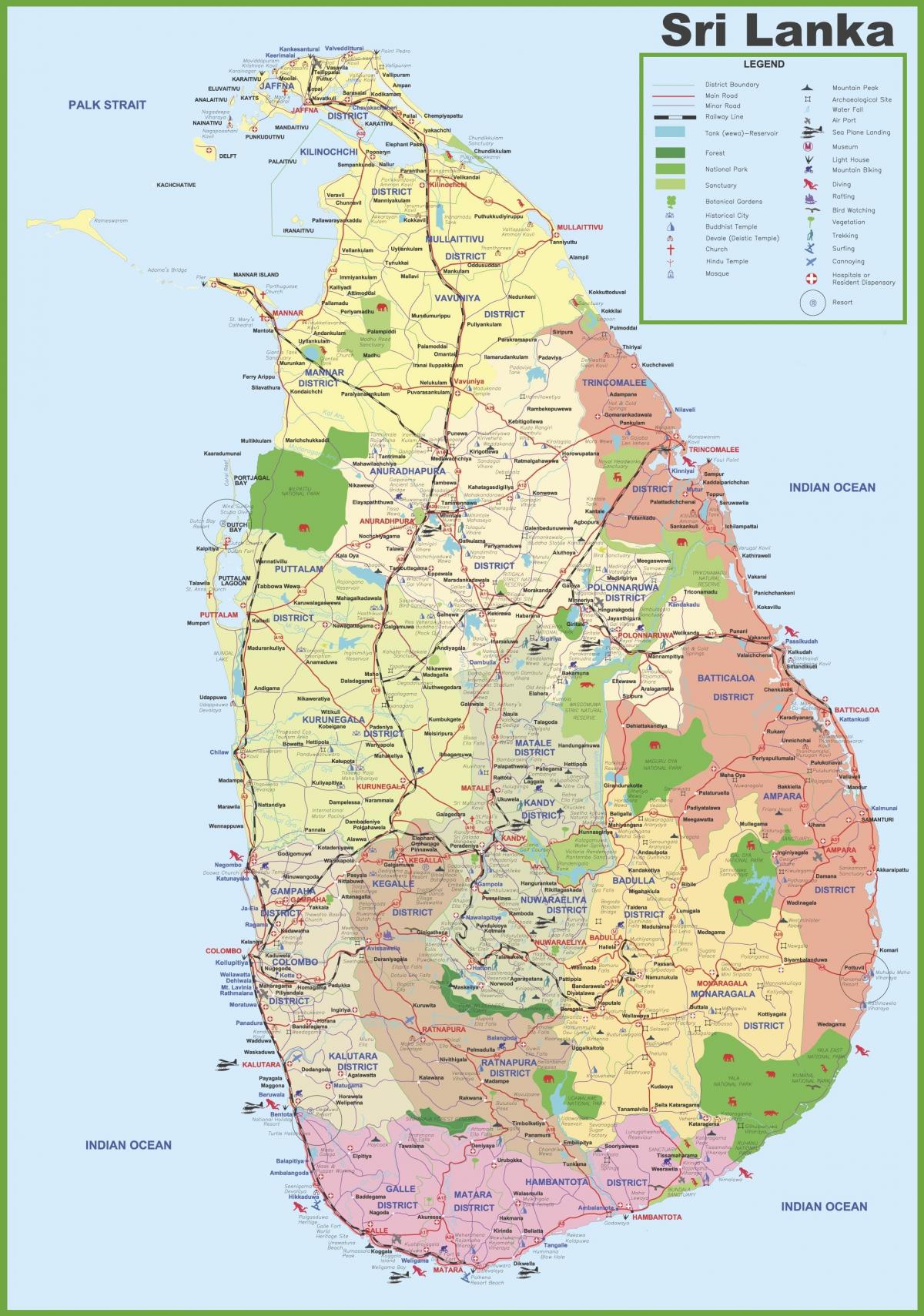 harta e Sri Lankan fshatit