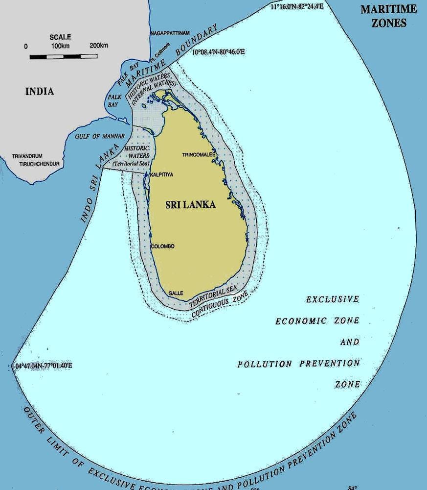 harta e Sri Lanka detit