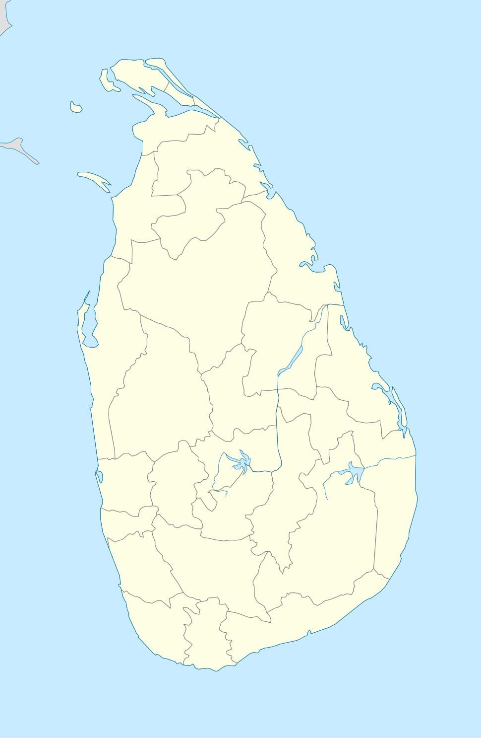 harta e Sri Lanka divisional sekretariati