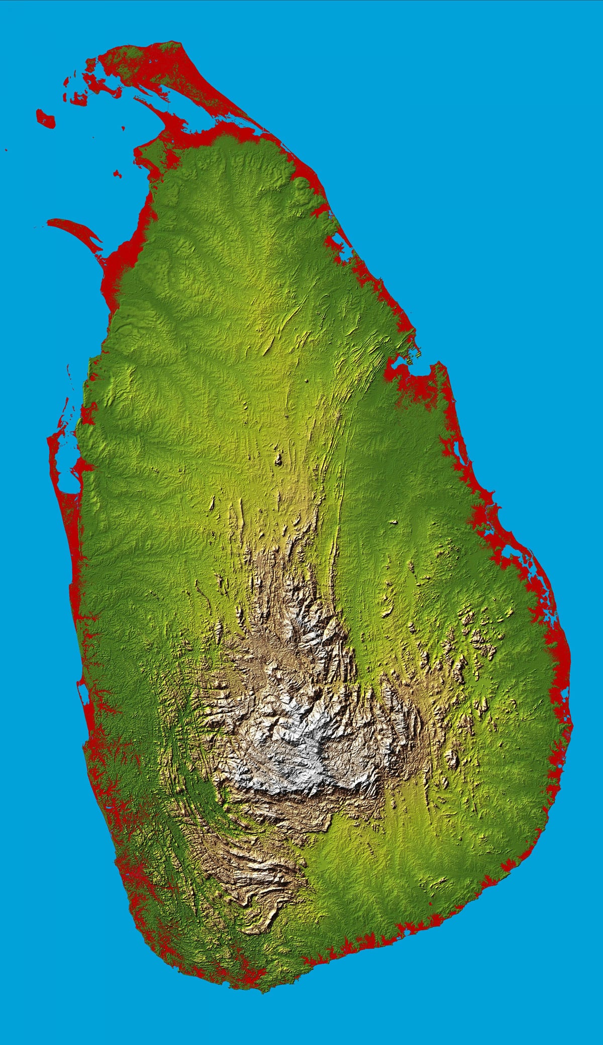 harta e Sri Lanka 3d