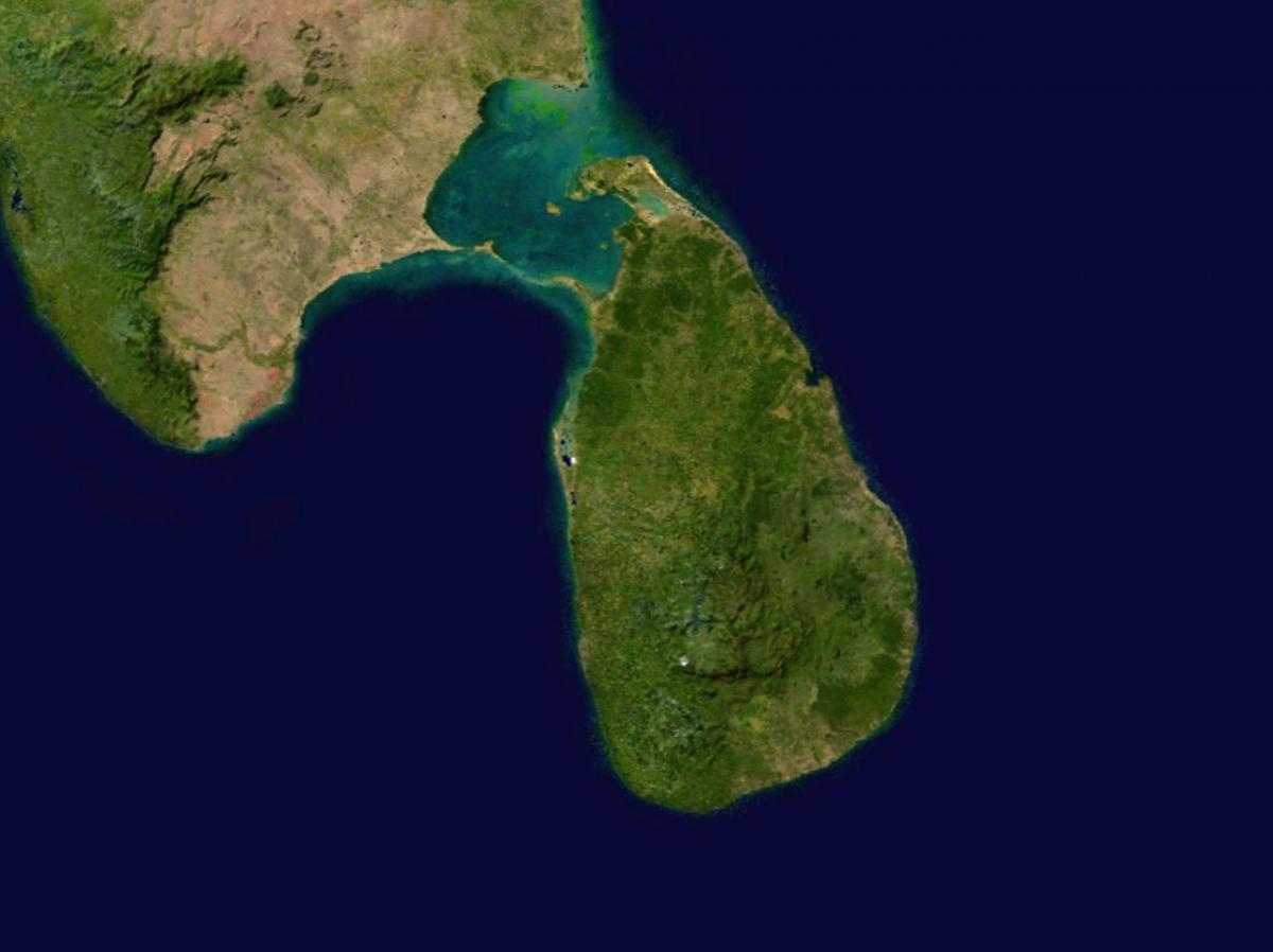 online satellite harta e Sri Lanka