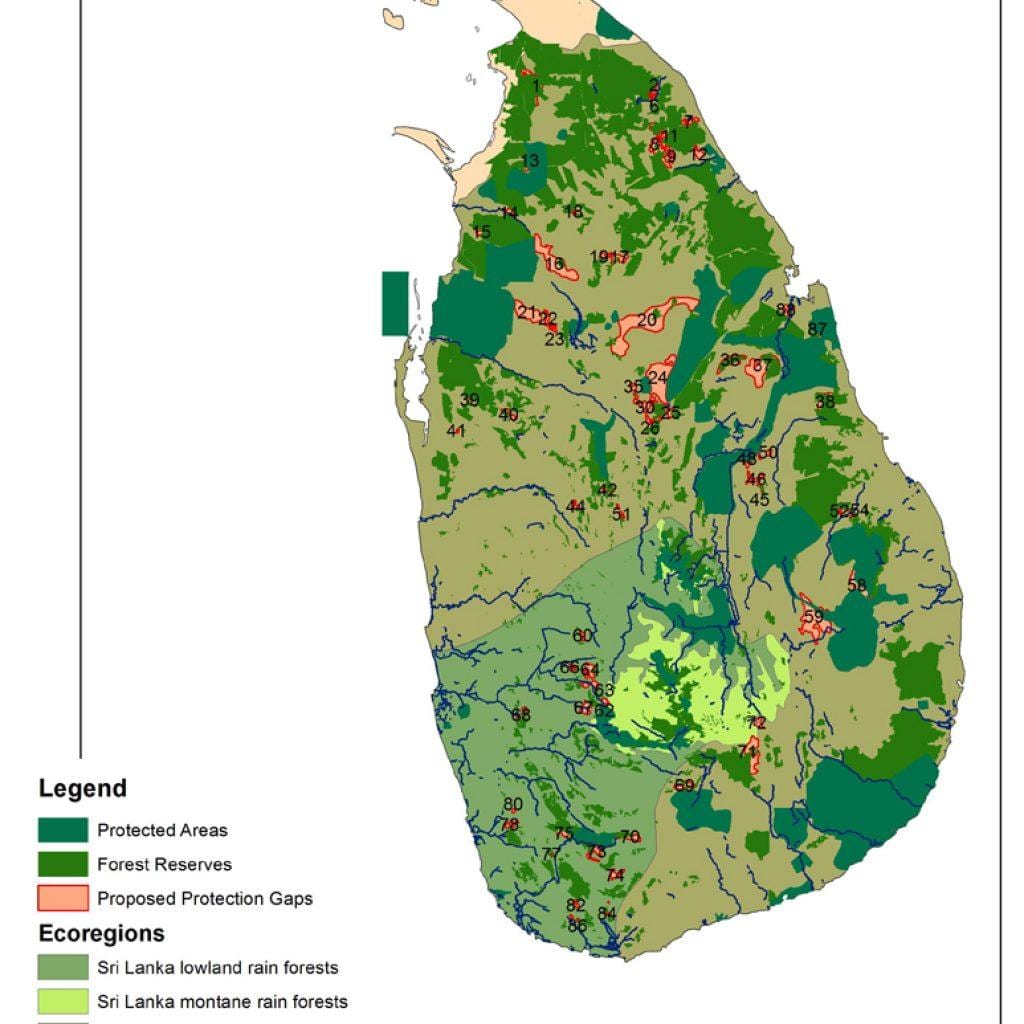 harta e Sri Lankan pyjet