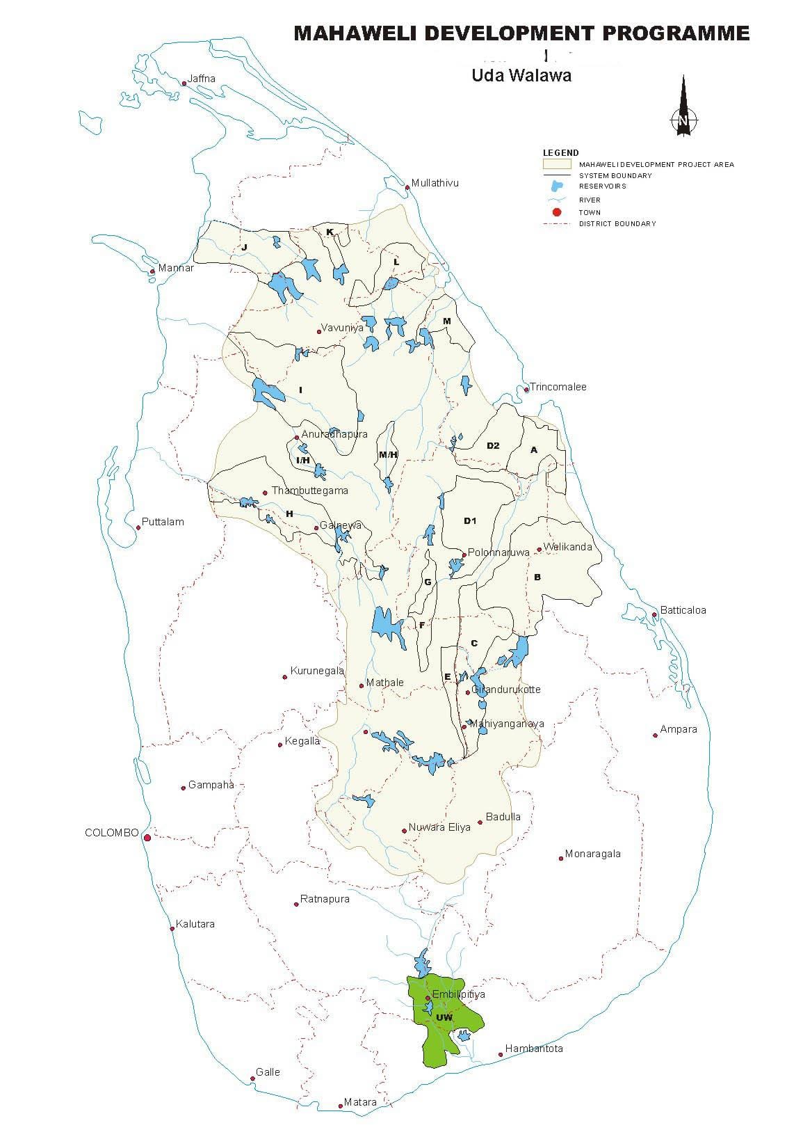harta e tanke në Sri Lanka