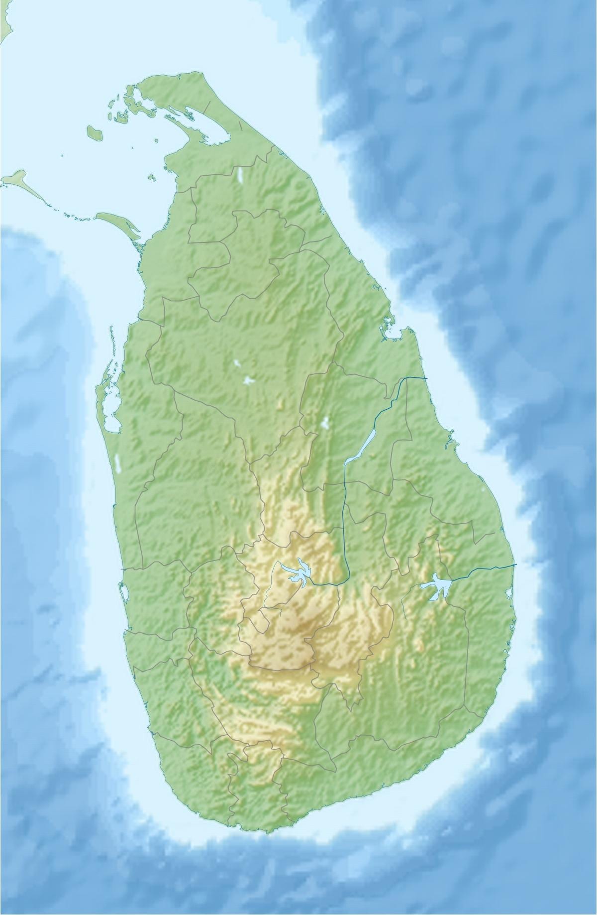 harta e tokës harta Sri Lanka