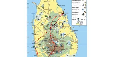 Harta e simboleve në Sri Lanka