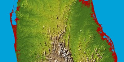 Harta e Sri Lanka 3d