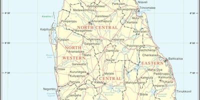 Sri Lanka hartën e rrugës distanca calculator