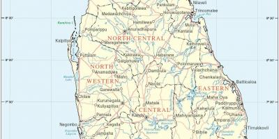 Sri Lanka hartë hd