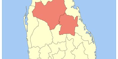 Provincës qendrore Sri Lanka hartë