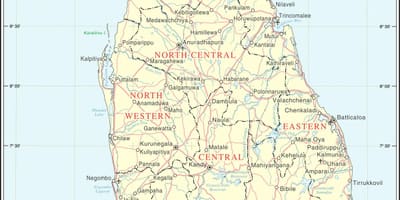Harta e Sri Lanka qytet