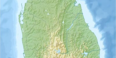 Harta e tokës harta Sri Lanka