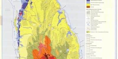Harta e tokës harta e Sri Lanka